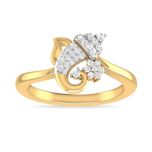 GANESHA AABI JEWELS GIE CERTIFICATE DIAMOND RING FOR MEN WOMEN