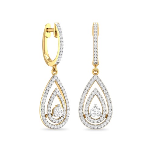 OLVI  AABI JEWELS IGI CERTIFIED DIAMOND JEWELRY EARRING