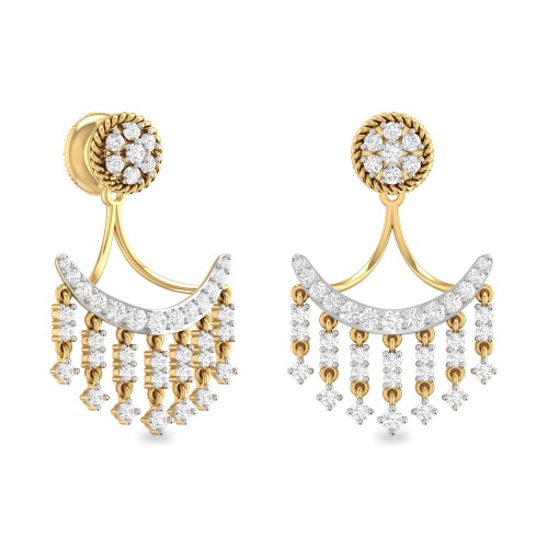 FENA AABI JEWELS IGI CERTIFIED DIAMOND JEWELRY EARRING