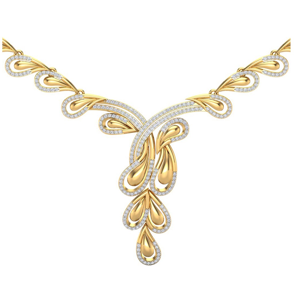 FRIDA AABI JEWELS IGI CERTIFIED DIAMOND JEWELRY DIAMOND NECKLACE