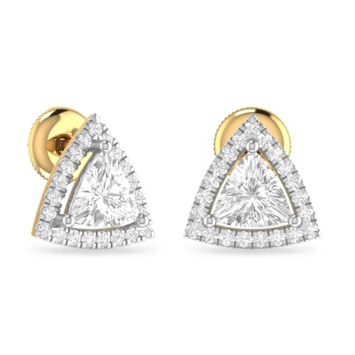 ANNA AABI JEWELS  DIAMOND IGI CERTIFIED DIAMOND EARRINGS TOPES F