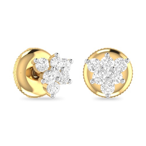 ELIZA AABI JEWELS  DIAMOND IGI CERTIFIED DIAMOND EARRINGS TOPES 