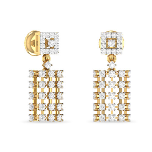 ALAYA AABI JEWELS IGI CERTIFIED DIAMOND JEWELRY EARRING